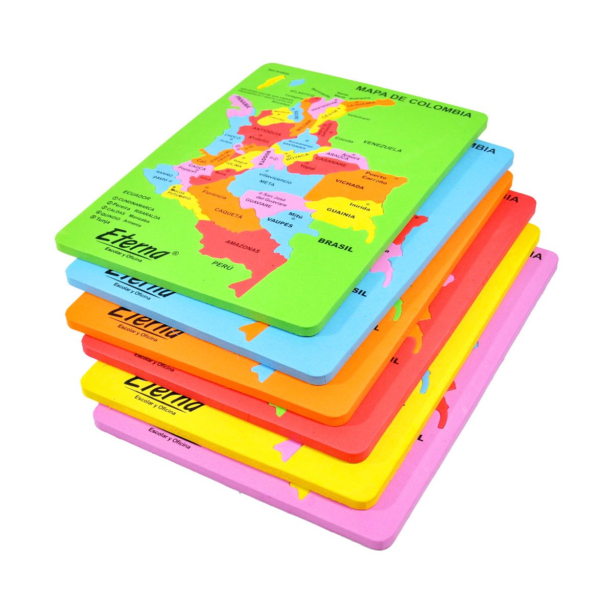 ETERNA - Foamy Educativo Mapa de Colombia  Eterna