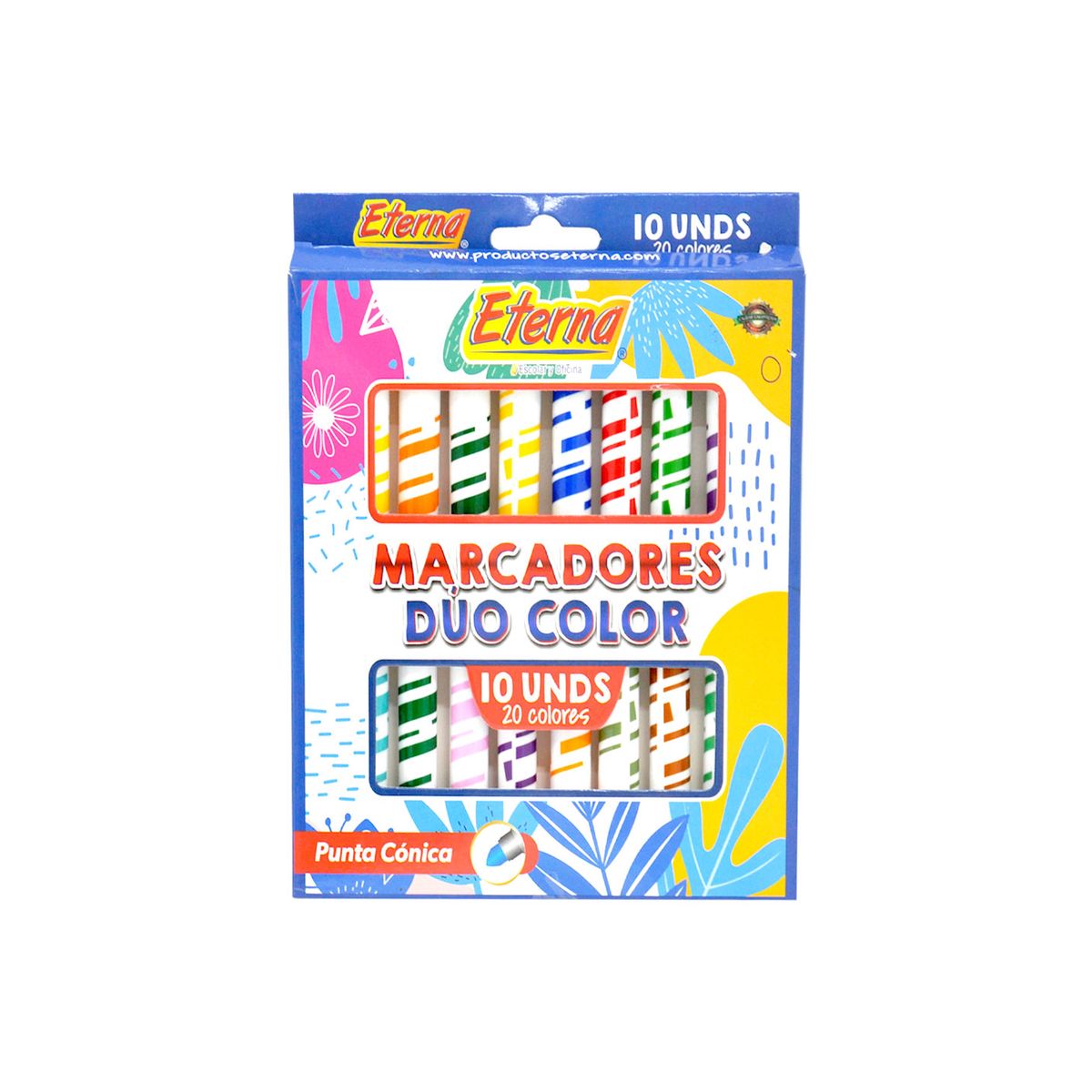 ETERNA - Marcadores Dúo Color x 10 Eterna