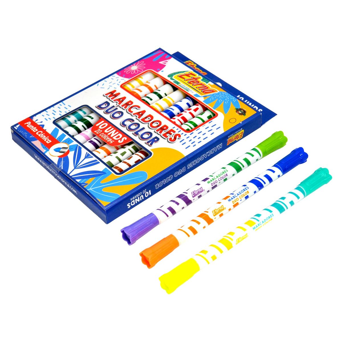 ETERNA - Marcadores Dúo Color x 10 Eterna