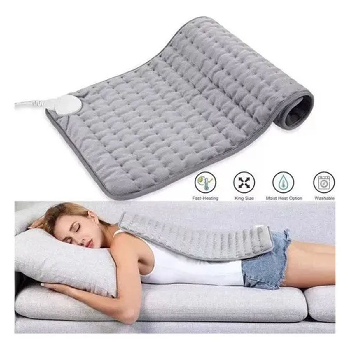 GENERICO - Almohadilla Térmica Eléctrica Con Temperaturas Regulables