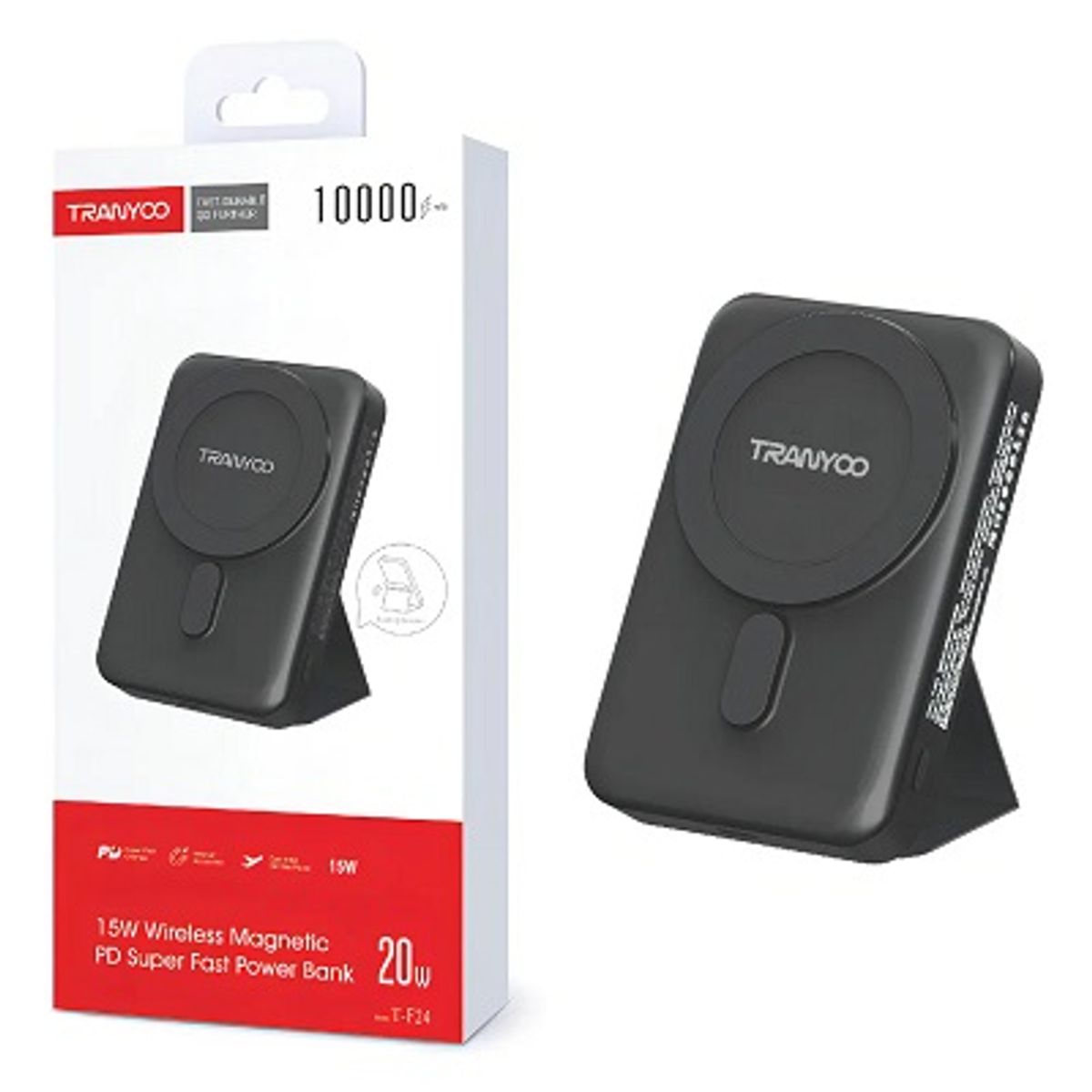 GENERICO - Power Bank Magsafe 10000 Mah 15w + 20w Tranyoo T-f24