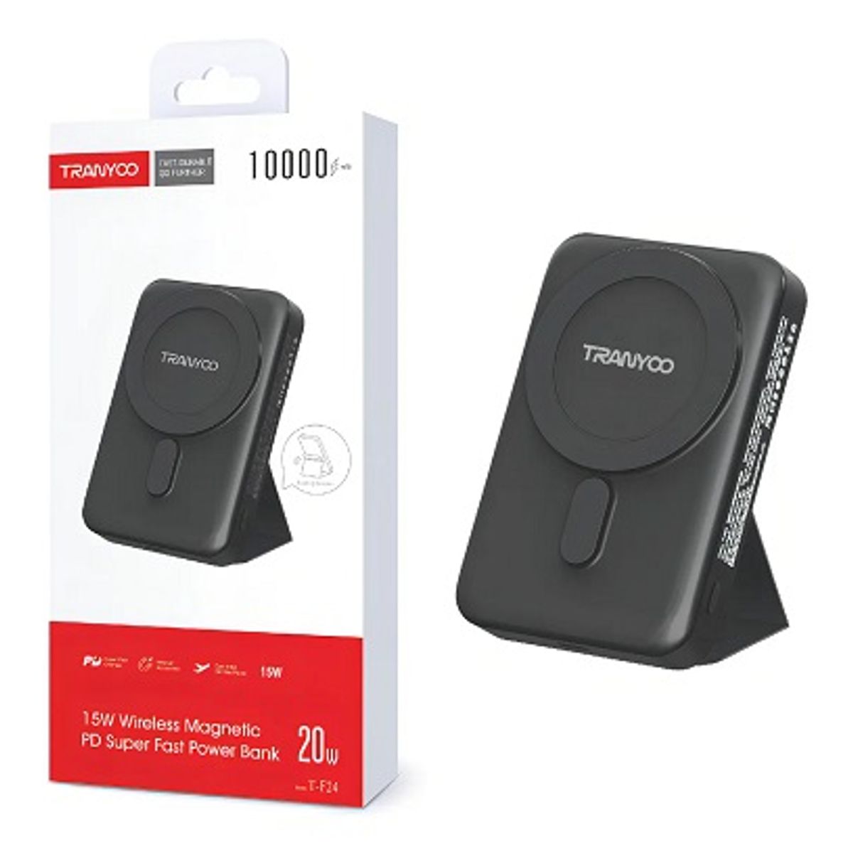 GENERICO - Power Bank Magsafe 10000 Mah 15w + 20w Tranyoo T-f24