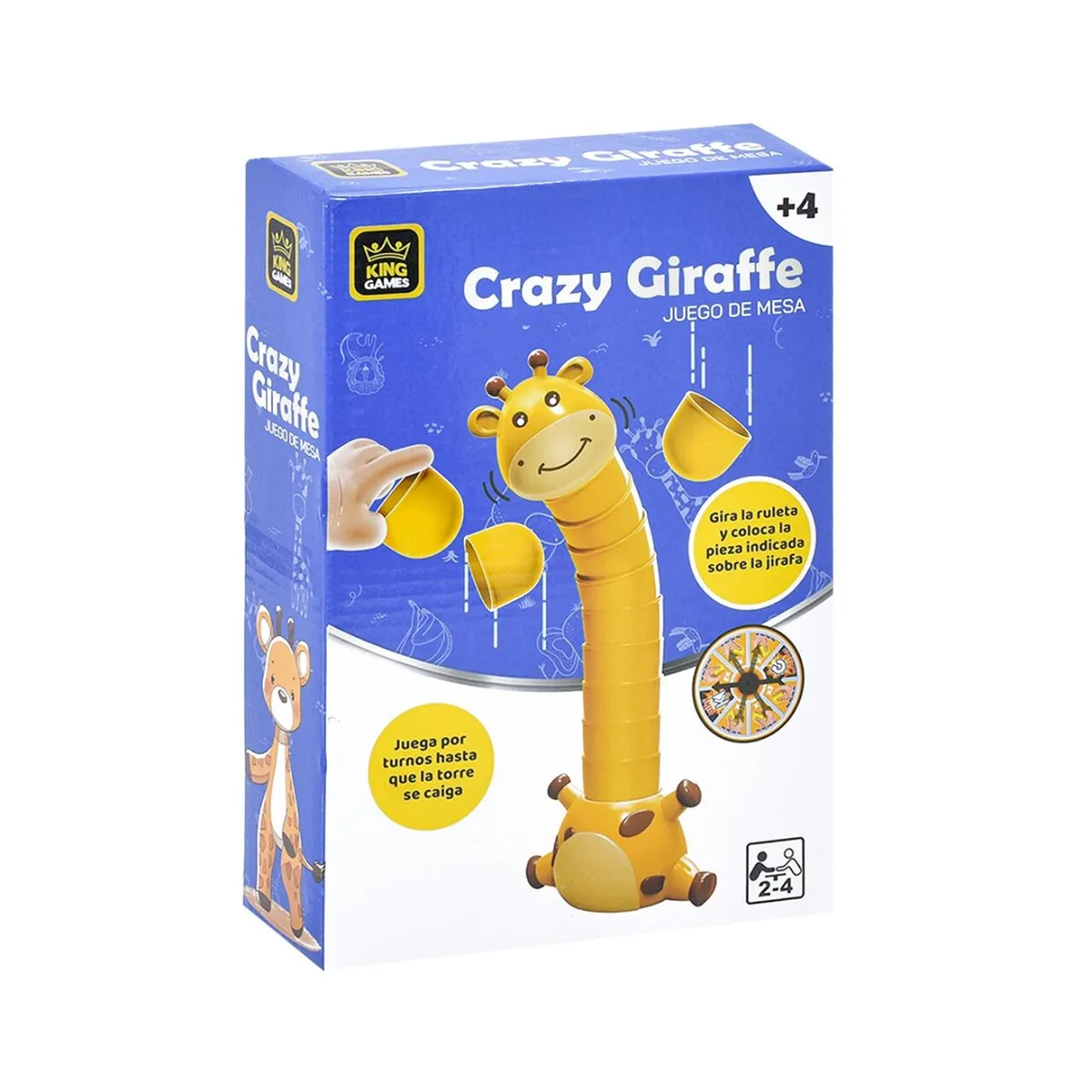 MONKEY BRANDS - Jirafa de Equilibrio 12 Piezas Apilables King Games