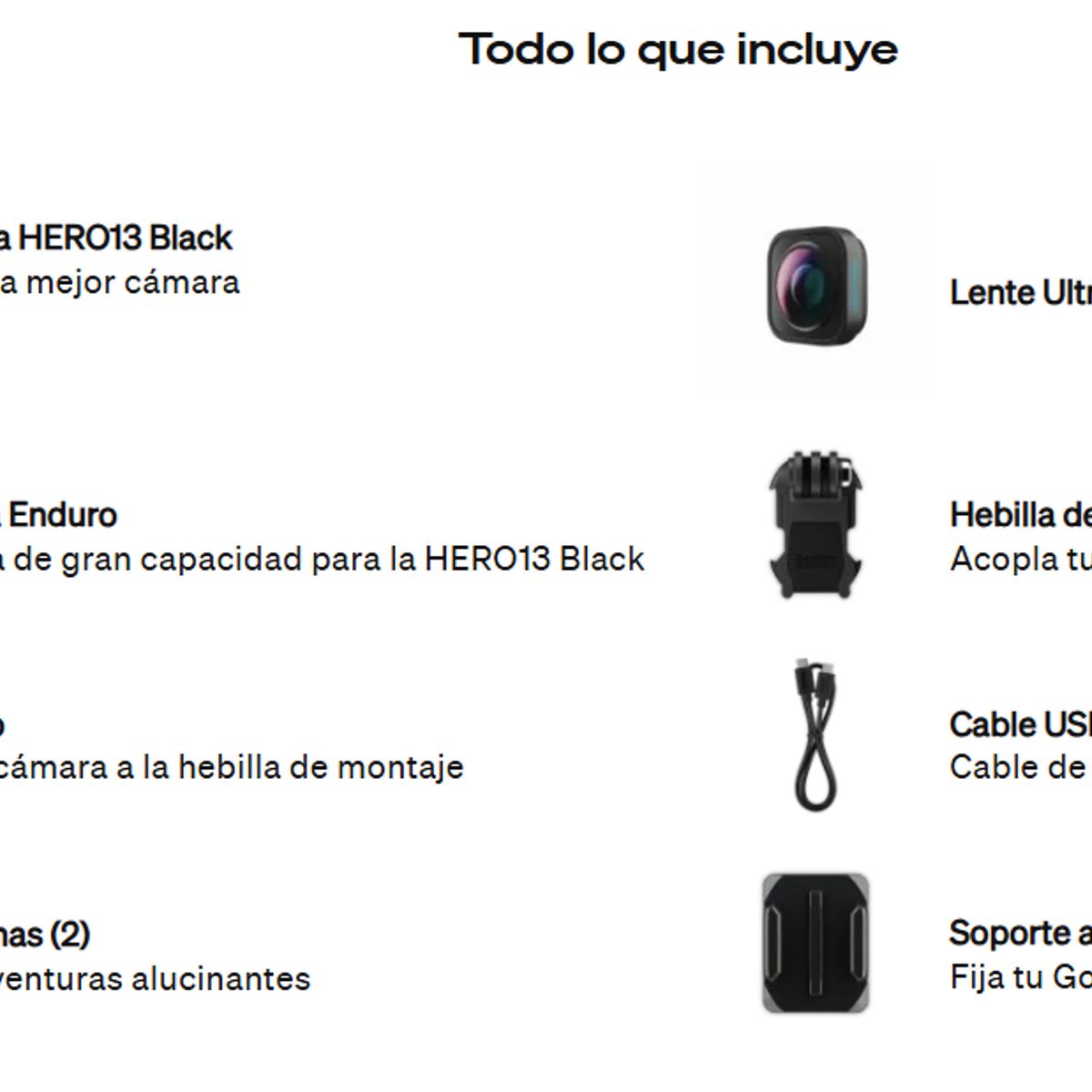 GOPRO - Camara GoPro HERO 13 Black Edición Gran Angular