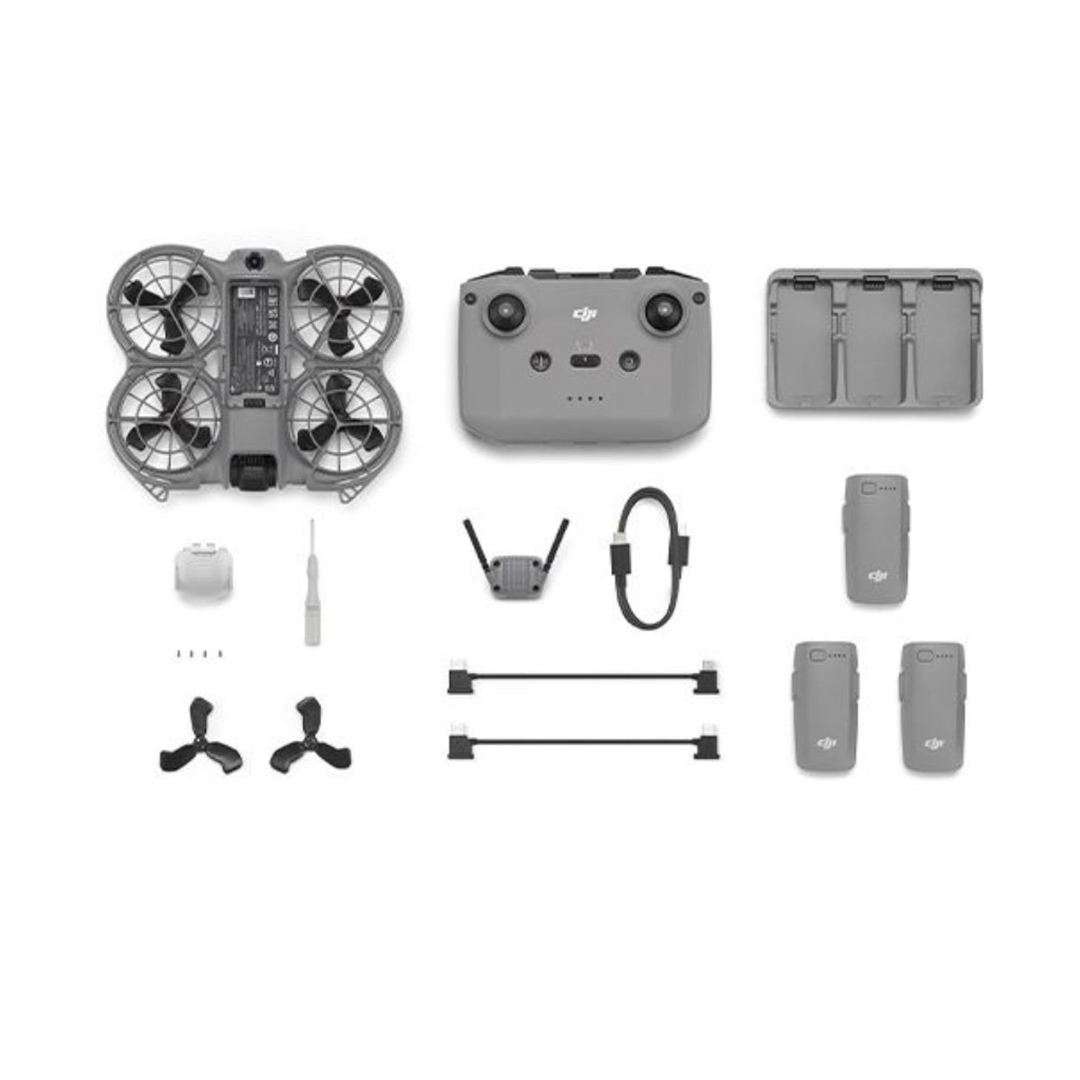 DJI - Dron Dji Neo 2 Combo 3 Baterías Control RC-N3