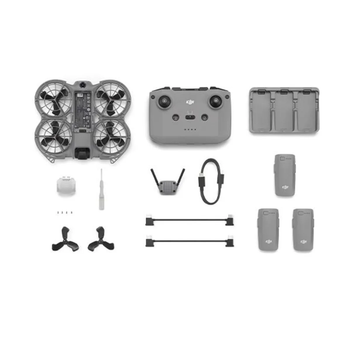 DJI - Dron Dji Neo 2 Combo 3 Baterías Control RC-N3