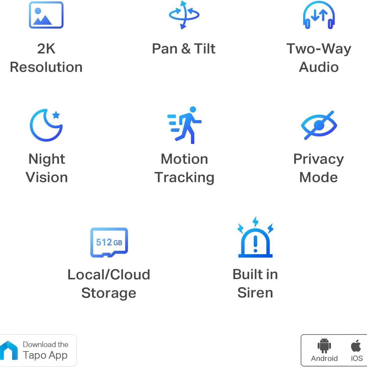 TP LINK - Cámara de seguridad Rotativa TP-Link Interna Tapo C210