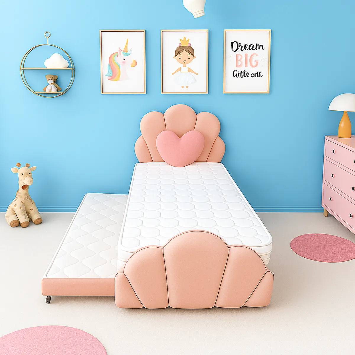 PLUMA HOME - COMBO LOTTO - CAMA NIDO + COLCHON + PUFF + POLTRONA - SENCILLA