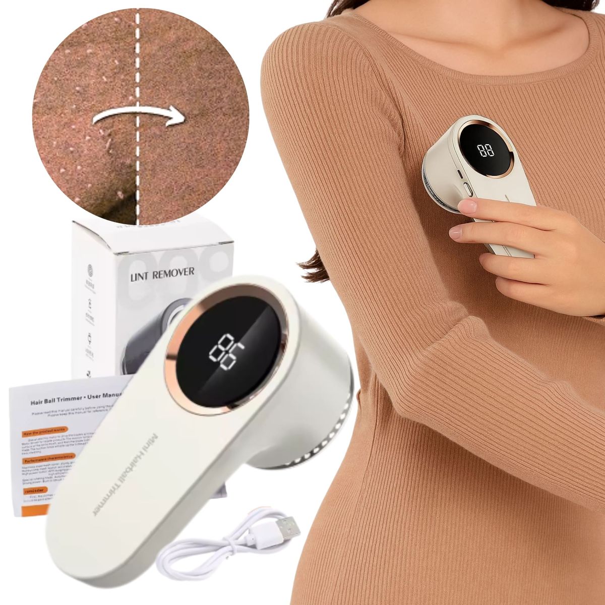 GENERICO - Quitapelusas Portátil Digital Reutilizable para Ropa