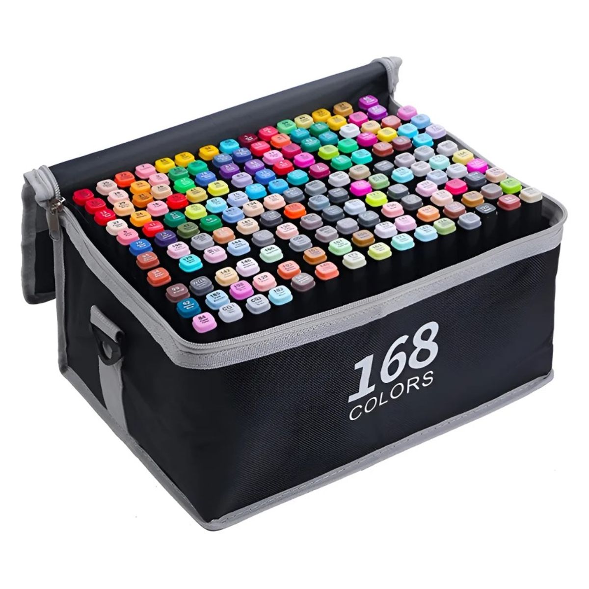 ZHOPI CO - Marcadores Doble Punta X 168 Plumones Punta Pincel.