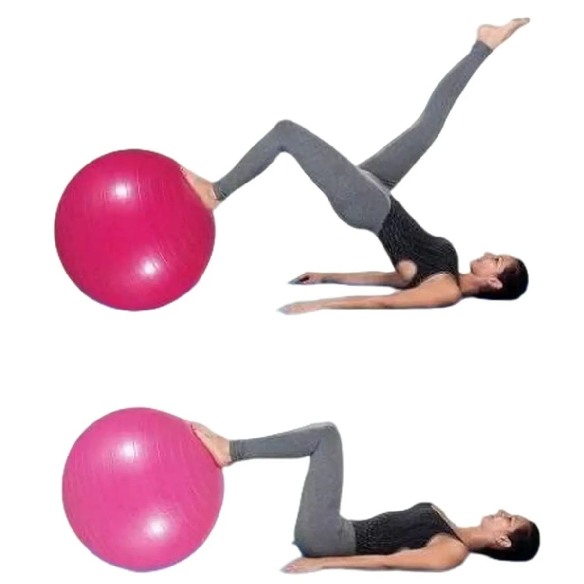 CMARKET - Balón Pilates Yoga Terapias Pelota 55cm Rojo