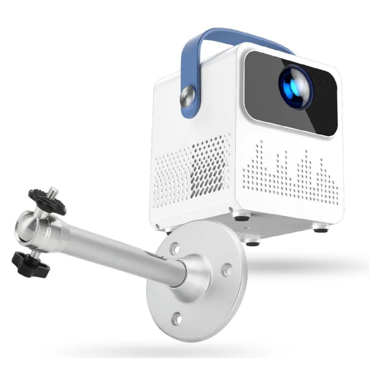 INNOVA - Proyector Mini Android 4k Wifi Bluetooth Portátil Con Base De Pared T2