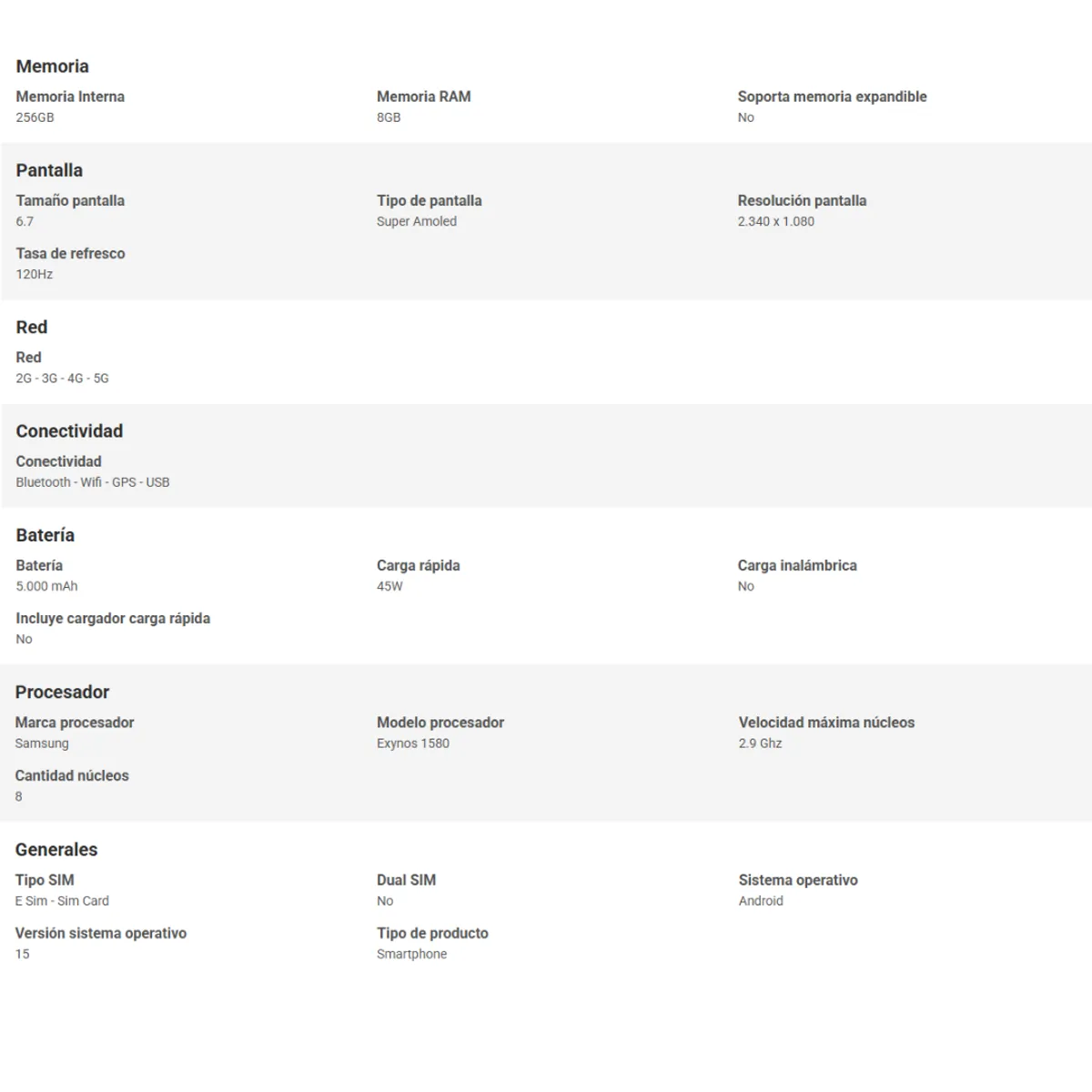 SAMSUNG - Celular Samsung Galaxy A56 5G 256Gb 8Ram Negro + Galaxy Fit 3