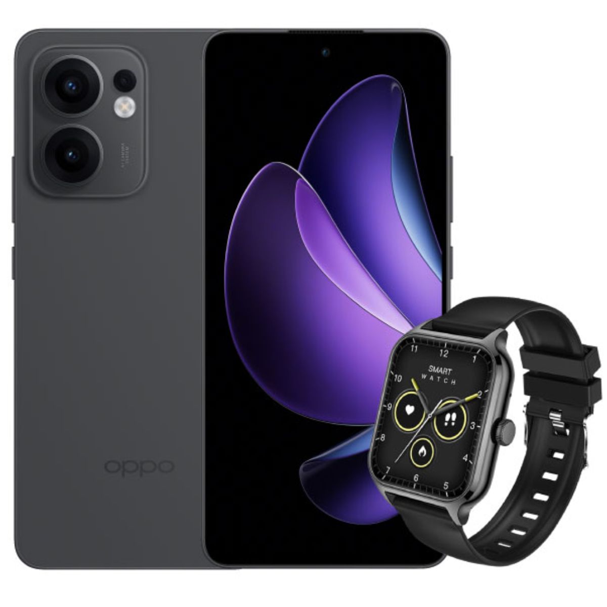 OPPO - Combo Celular Oppo Reno 13F 5G 512Gb 12Ram Gris + Smartwatch Sports