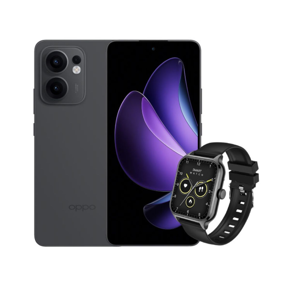 OPPO - Combo Celular Oppo Reno 13F 5G 512Gb 12Ram Gris + Smartwatch Sports