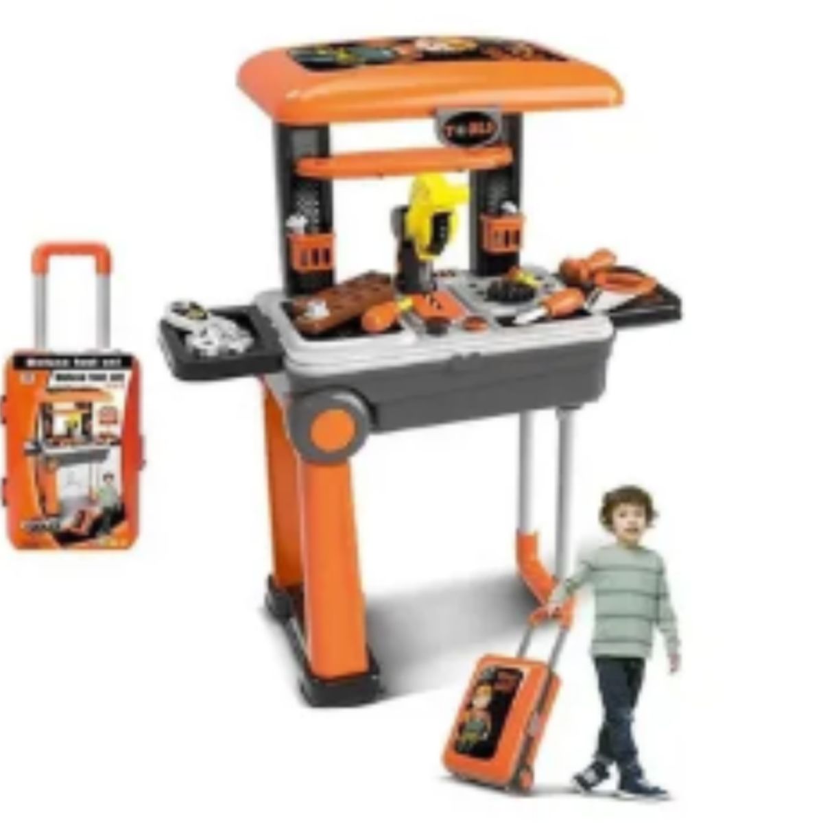 GENERICO - Kit De Herramientas De Juguete Para Niños Maleta Ruedas