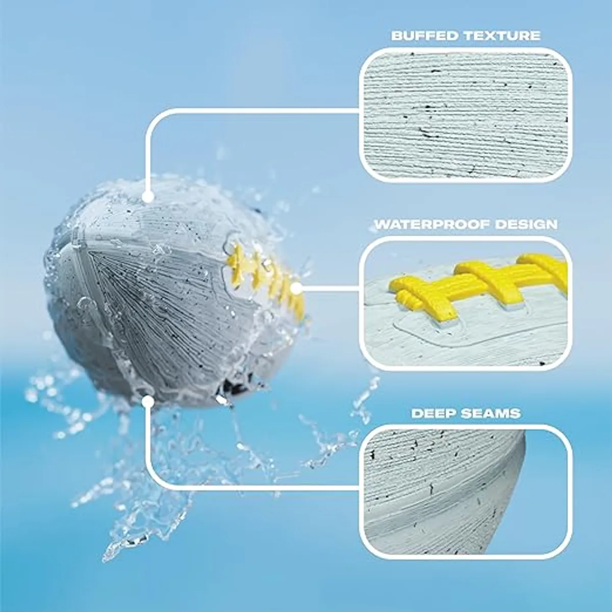 WILSON - Balón de fútbol NFL Splash Wilson juvenil tamaño 5