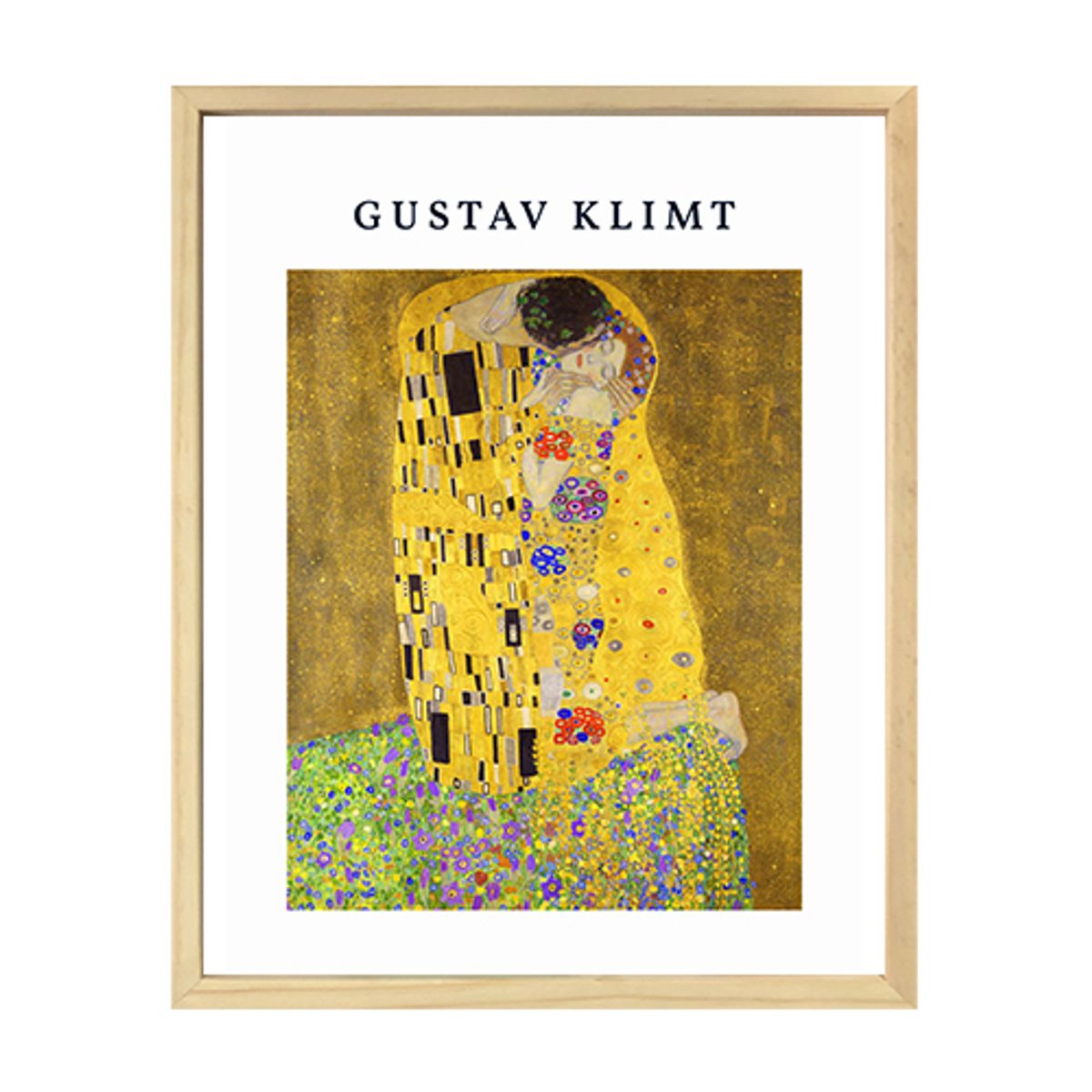 GENERICO - Cuadro El Beso Gustav Klimt 33 x 43 cm