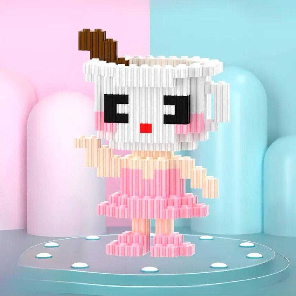 GENERICO - Juego Mini Bloques Figuras Armables Italian Brainrot - Ballerina