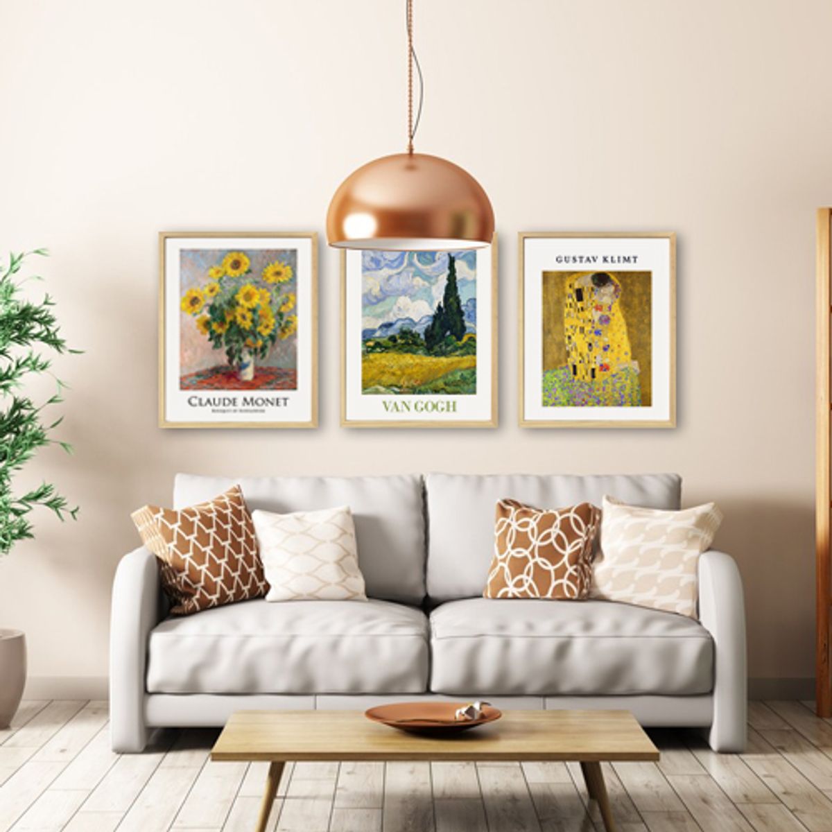 GENERICO - Cuadro Monet Girasoles 33 x 43 cm