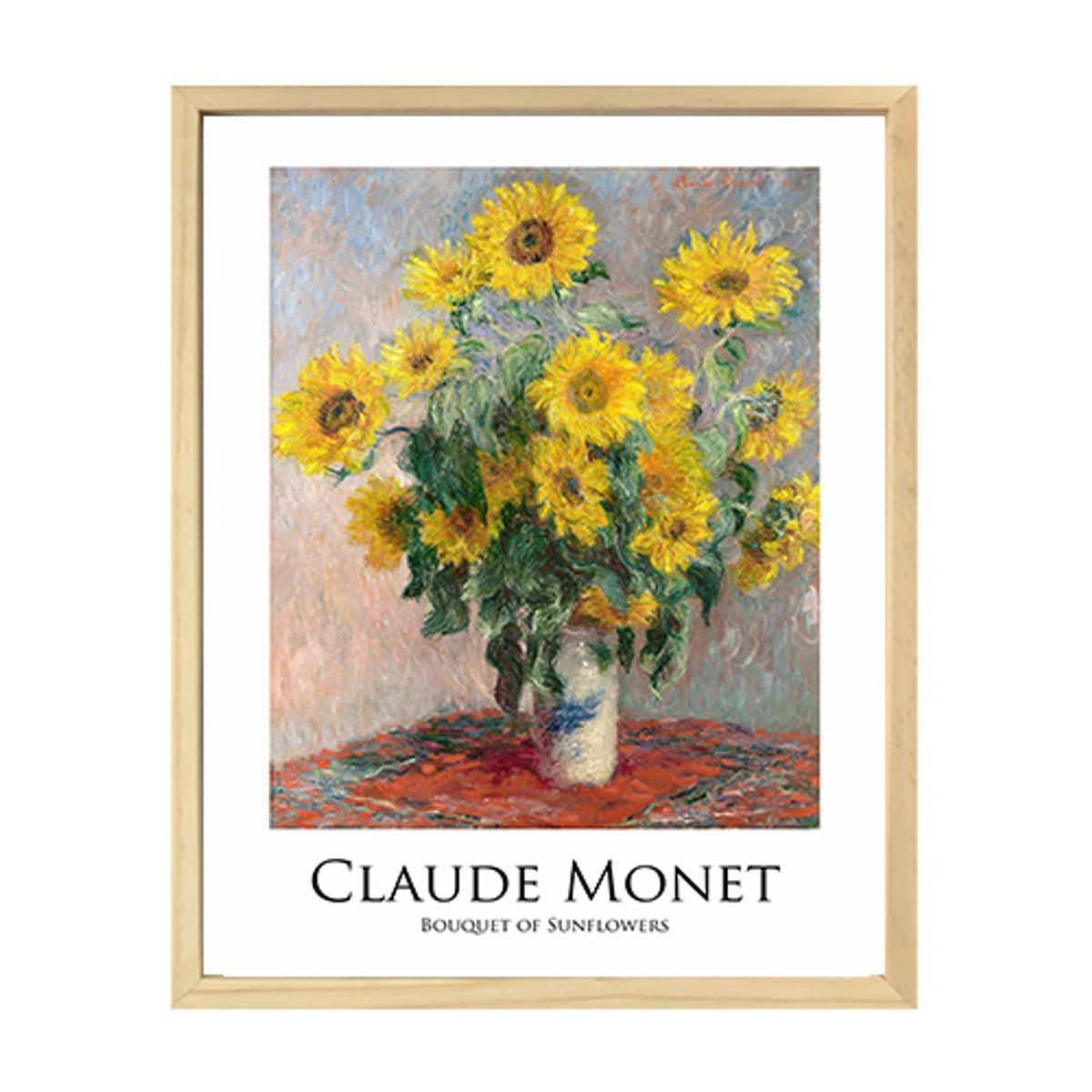 GENERICO - Cuadro Monet Girasoles 33 x 43 cm