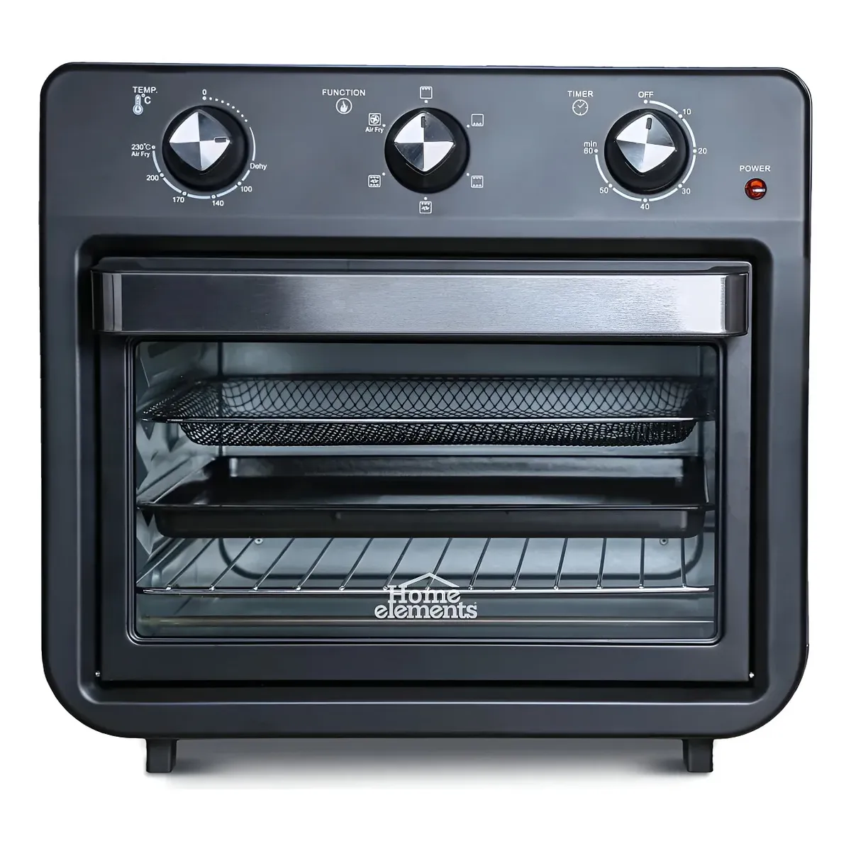 HOME ELEMENTS - MULTI HORNO PRO 7 FUNCIONES EN 1 24L NEGRO 1800W