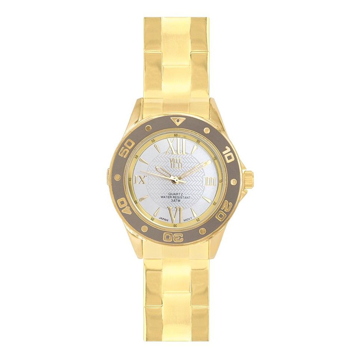 YESS - Reloj YESS Dorado Para Dama Y-30740-02