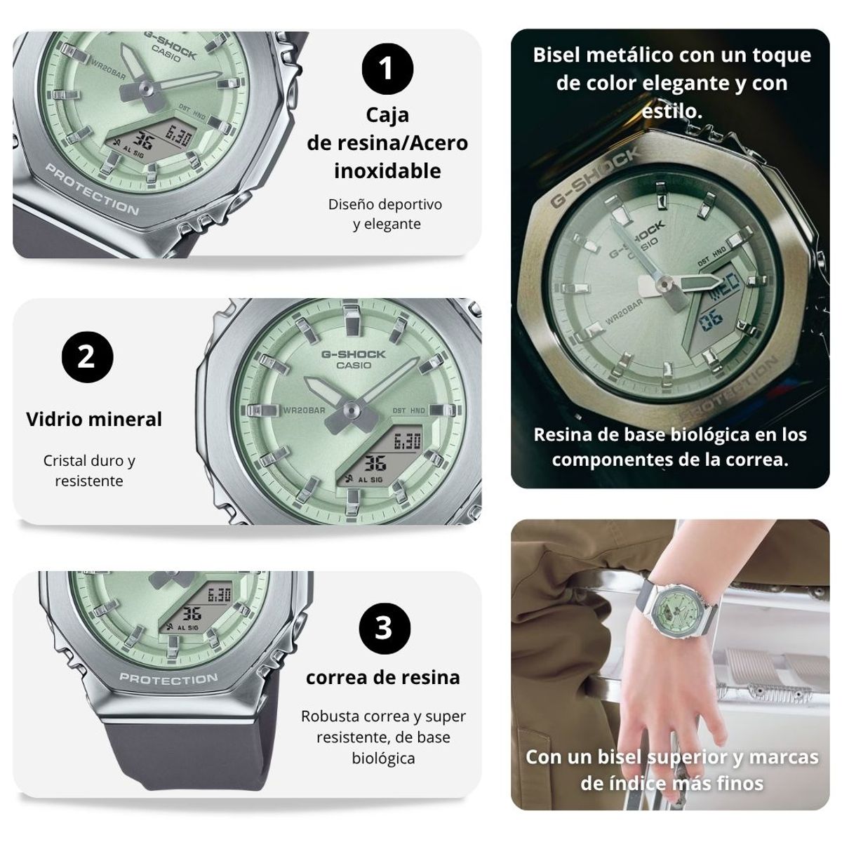 CASIO - Reloj Casio G-SHOCK Modelo GM-S2110-3A Deportivo