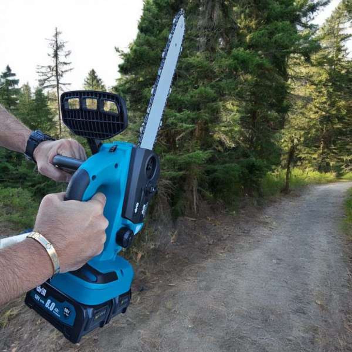 MOTOMO - Motosierra Inalámbrica Cortadora Madera 2 Baterias