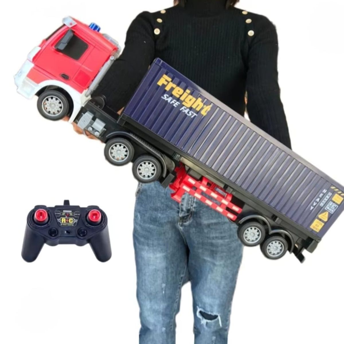 GENERICO - Tractomula a control remoto juguete camion a control remoto