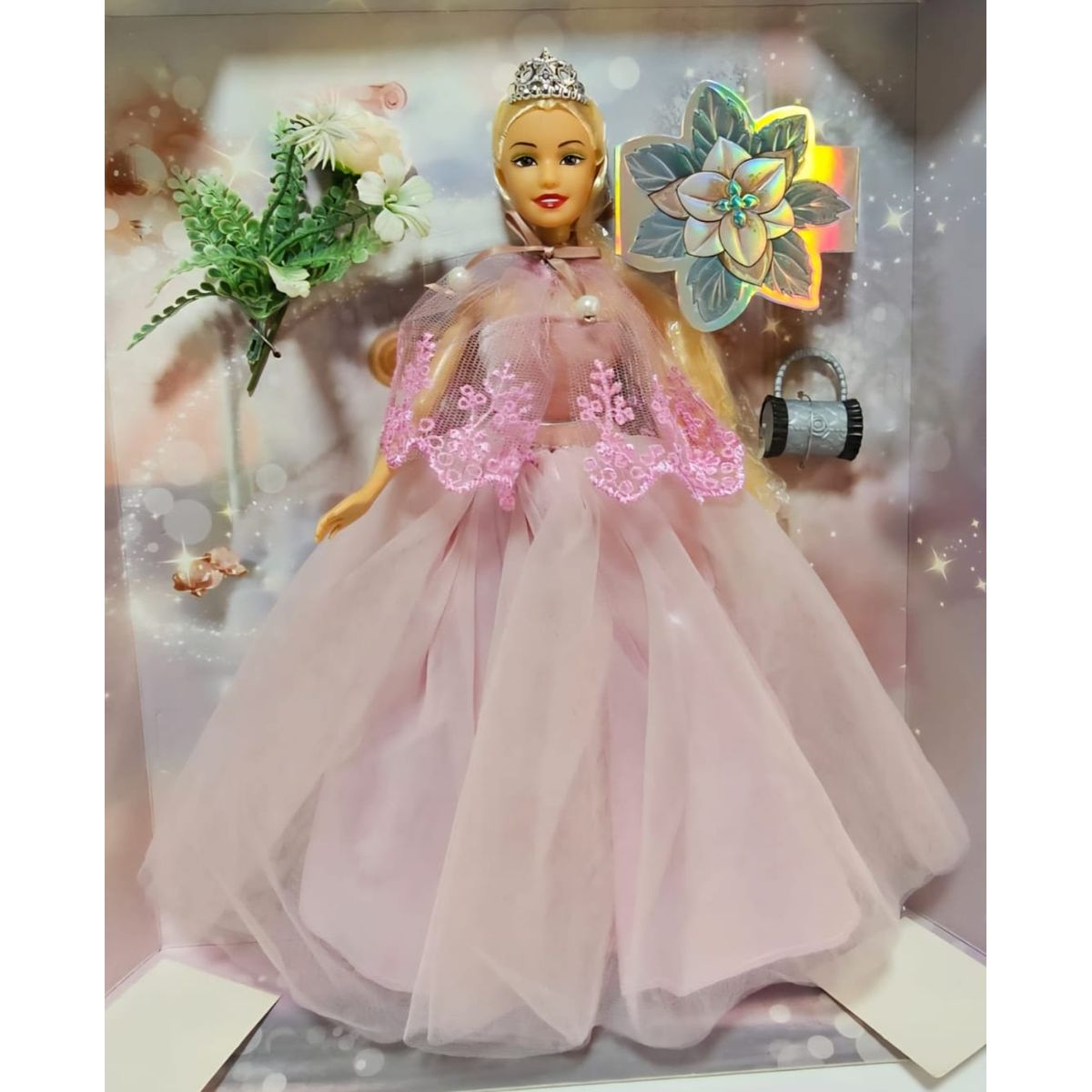 GENERICO - Muñeca princesa 33cmx 28cm Juguete vestido largo