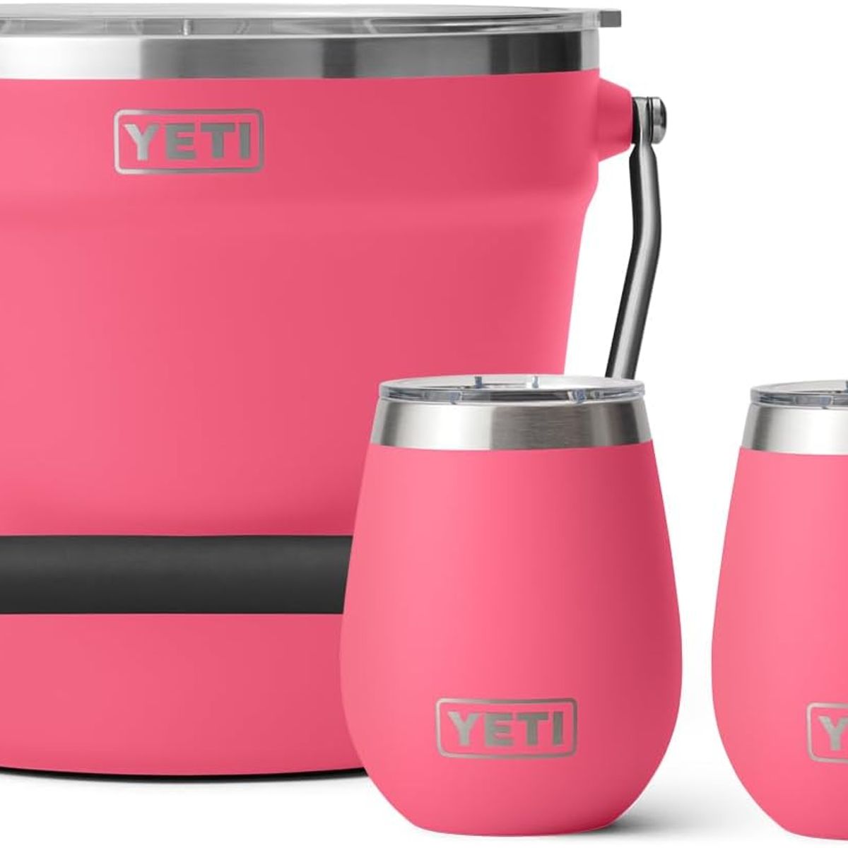 YETI - YETI Set de Vino con 2 Vasos y Cubeta de Bebidas