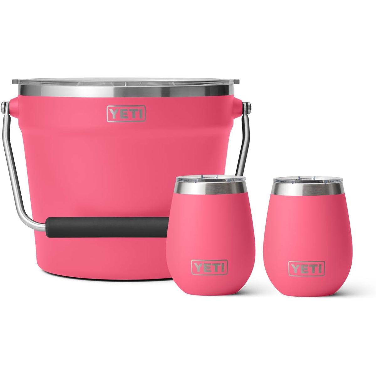 YETI - YETI Set de Vino con 2 Vasos y Cubeta de Bebidas