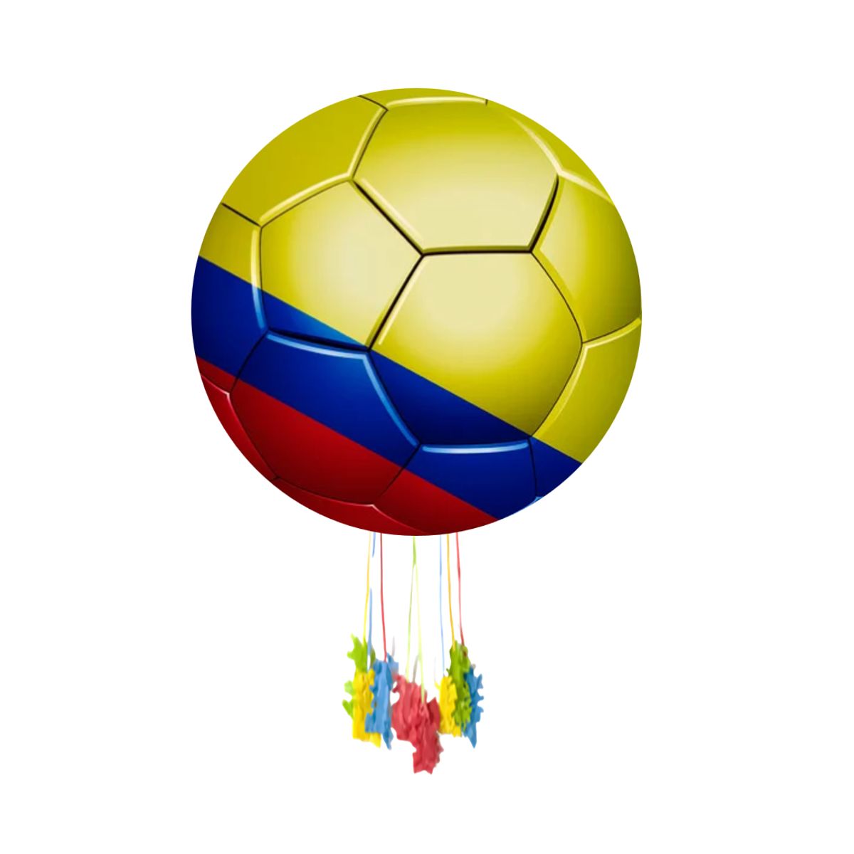GENERICO - piñatas de la selección colombia + tarjeta de invitación digital + kit de fiesta
