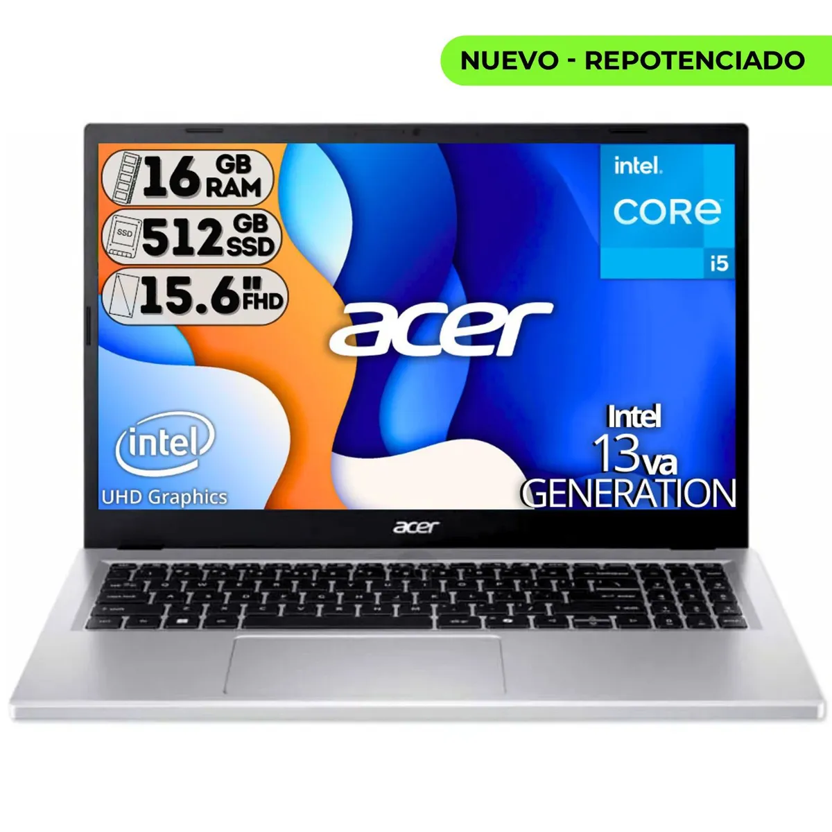 ACER - PORTATIL ACER AG15 INTEL CORE I5 13420H 16GB RAM 512GB SSD 156 FHD