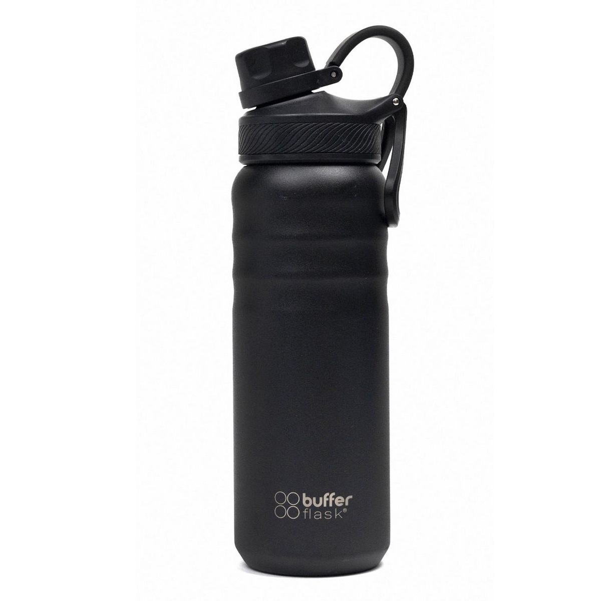 BUFFER FLASK - Termo Botella Termica Buffer 700ml Acero Inox Tapa Rosca - Negro