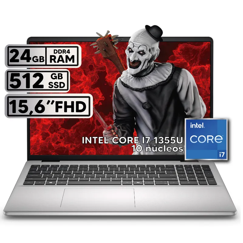 DELL - PORTÁTIL DELL INTEL CORE I7 1355U 32 GB RAM 512GB SSD 15,6″ FHD COLOR PLATINUM SILVER