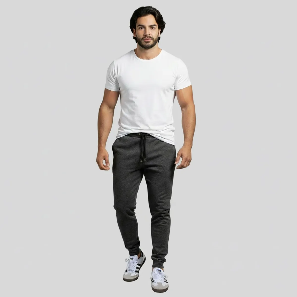 GENERICO - JOGGER ESENCIAL HOMBRE GRIS OSCURO