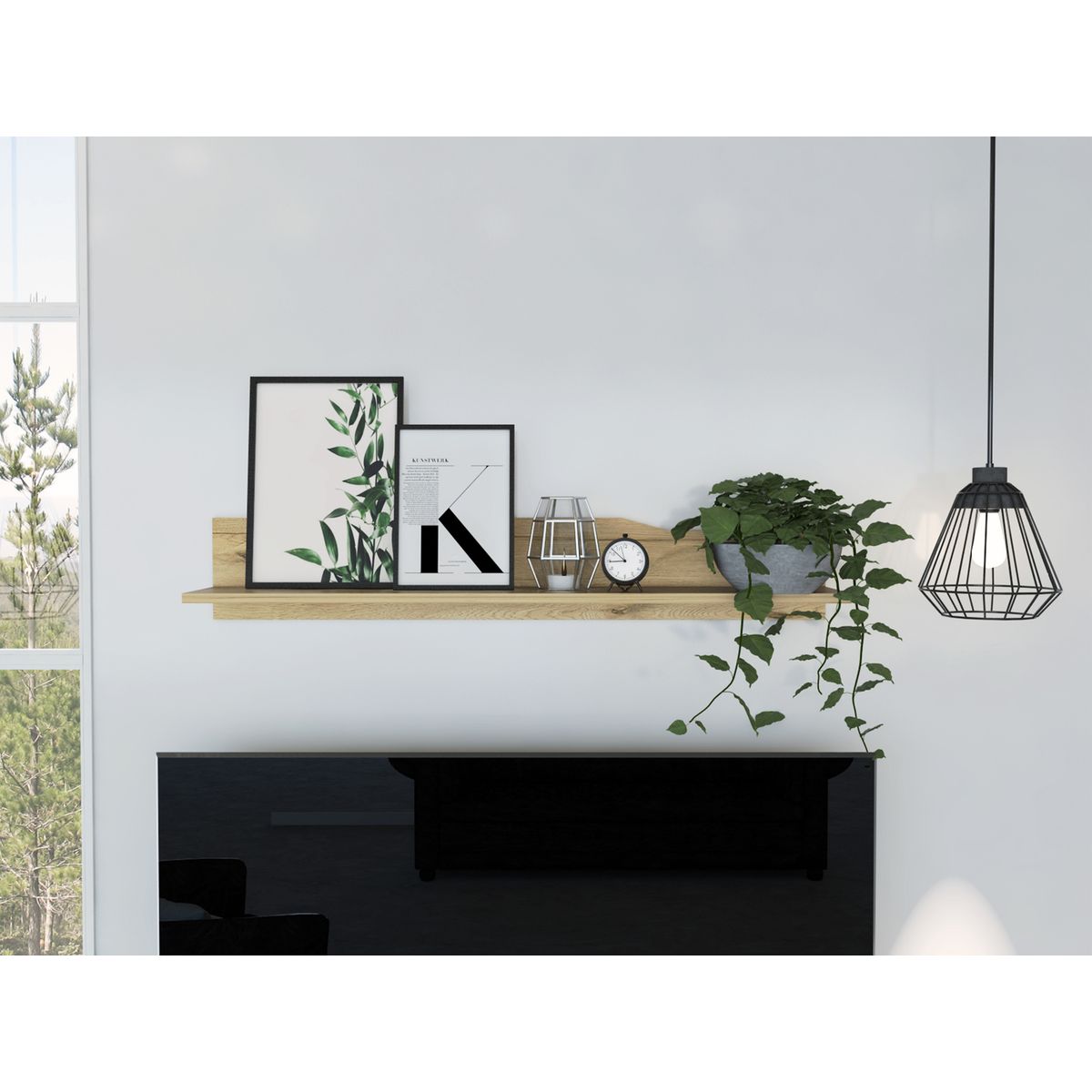 RTA MUEBLES - Repisa Obregon  20x120x168 Duna RLD 5369 RTA