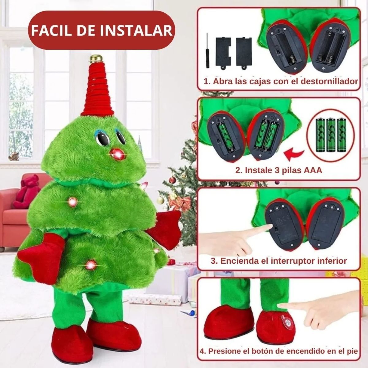 GENERICO - Muñeco Electrico Arbol Navideño