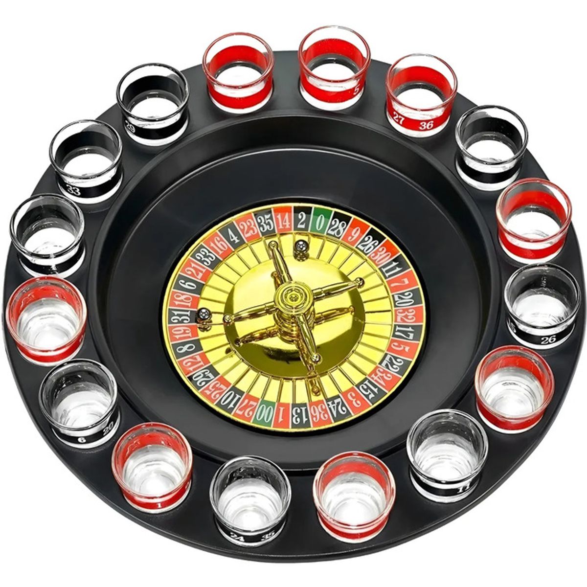 GENERICO - Ruleta De Tragos Shots Con Copas Jugar Casino O Penitencia