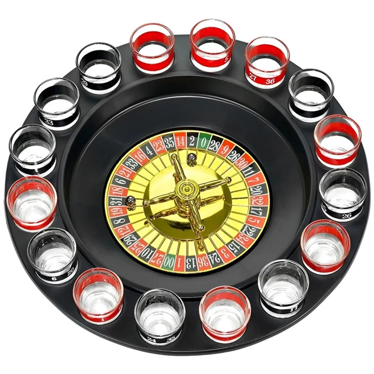 GENERICO - Ruleta De Tragos Shots Con Copas Jugar Casino O Penitencia