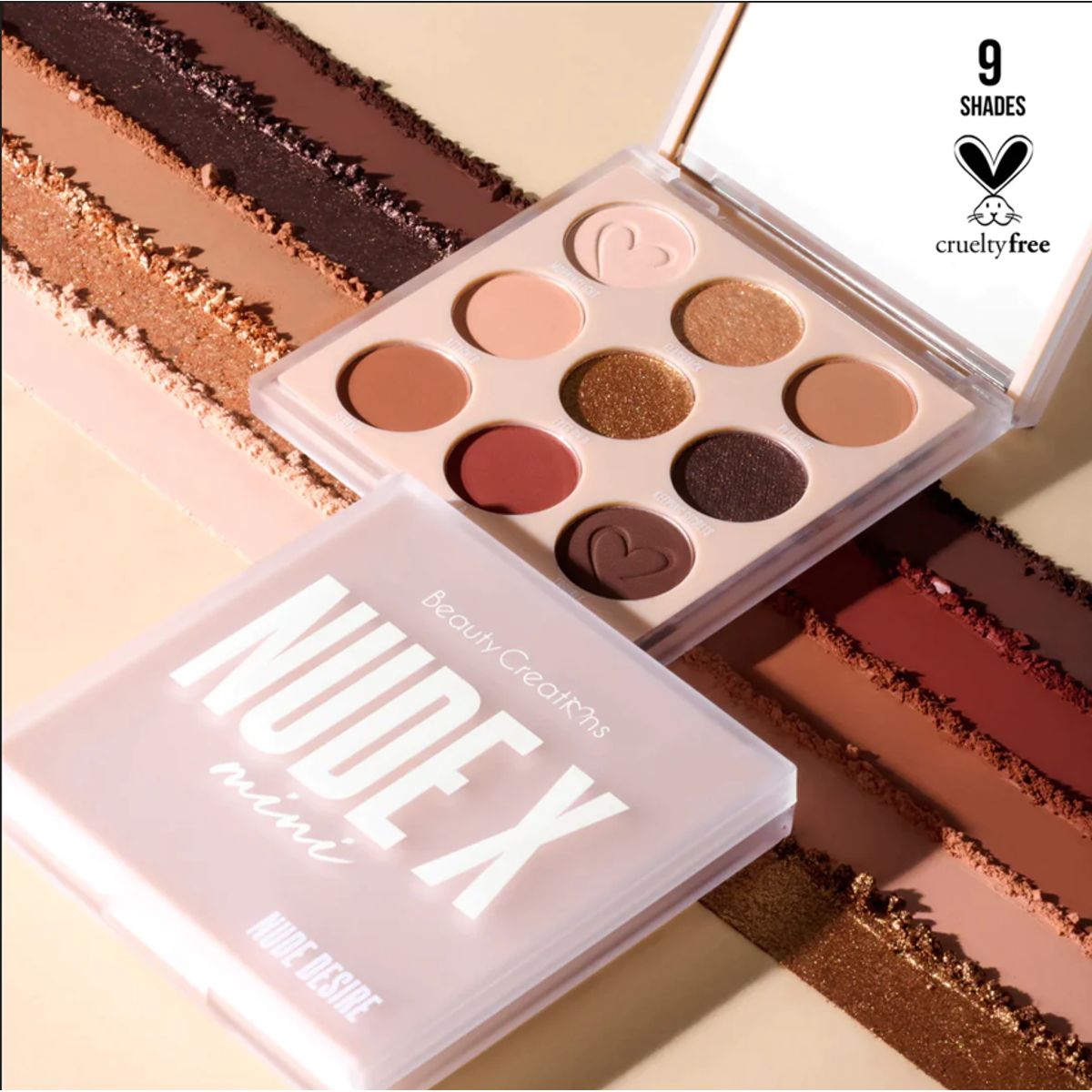 BEAUTY CREATIONS - BEAUTY CREATIONS PALETA DE SOMRAS NUDEX MINI DESIRE