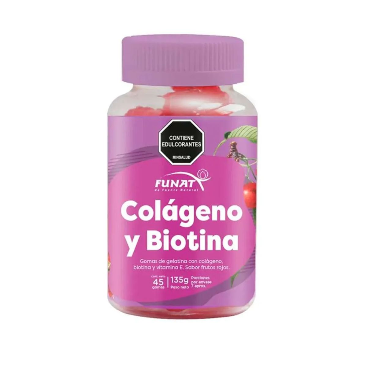 FUNAT - GOMAS DE GELATINA CON COLAGENO + BIOTINA X 45 UNIDADES/ FUNAT