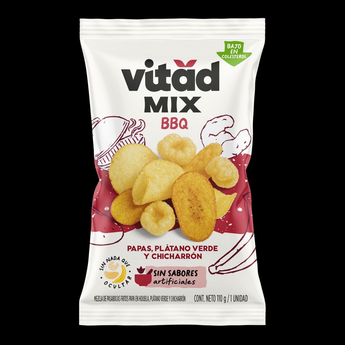 ALQUERIA - Mix papas Vitad BBQ 1 unidad x110g