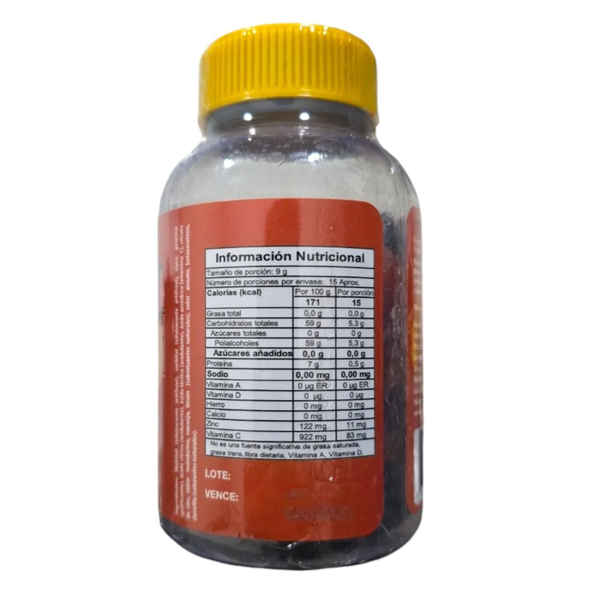 FUNAT - GOMAS DE GELATINA CON VITAMINA C + ZINC X 45 UNIDADES/ FUNAT