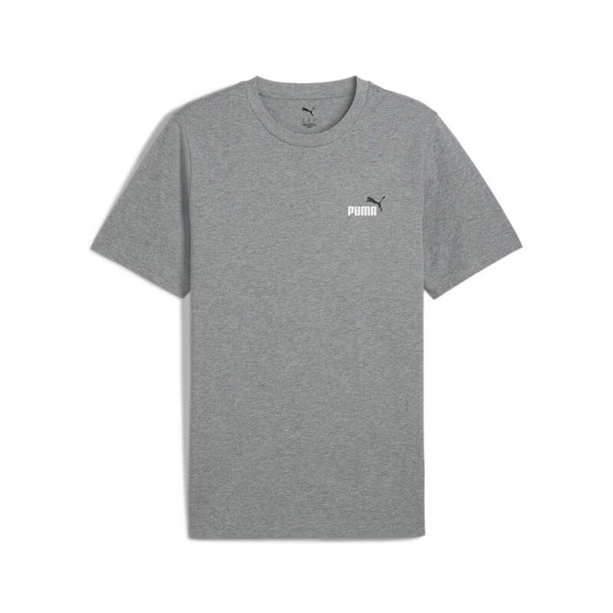 PUMA - Camisa Deportiva Puma Ess 2 Color Small No1 Logo Gris Hombre