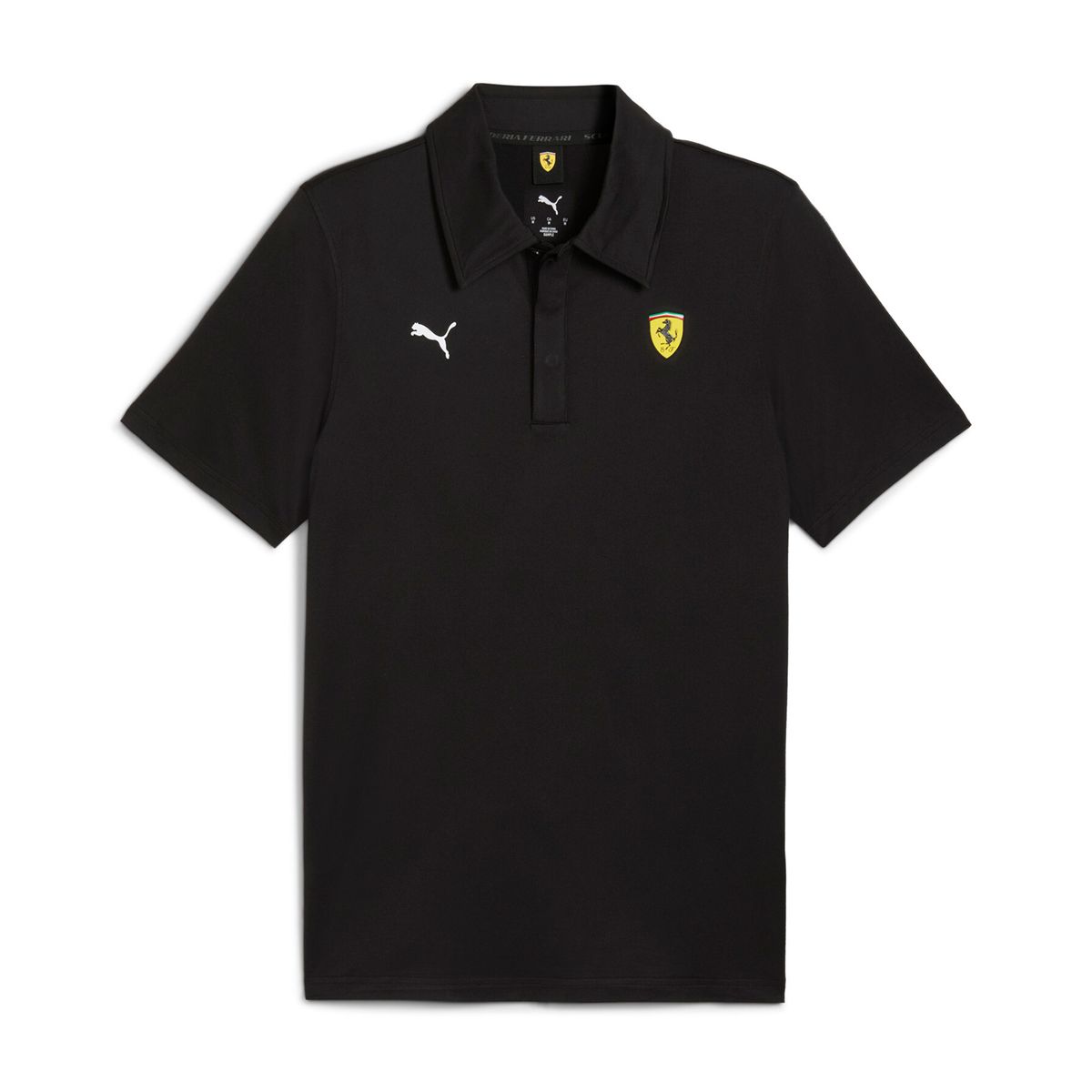 PUMA - Camisas Tipo Polo Puma Ferrari Cloudspun Negro Para Hombre