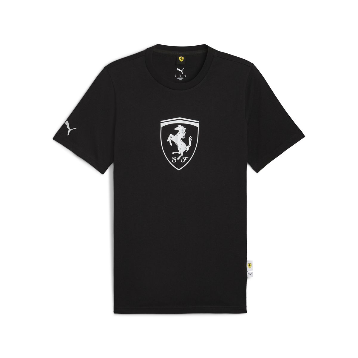 PUMA - Camisa Deportiva Puma Ferrari Sportswear Shield Negro Hombre