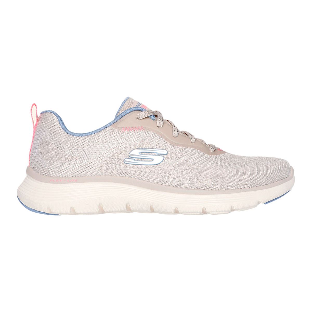 SKECHERS - Tenis Skechers Mujer  Flex Appeal 5.0  - Biege - Blanco